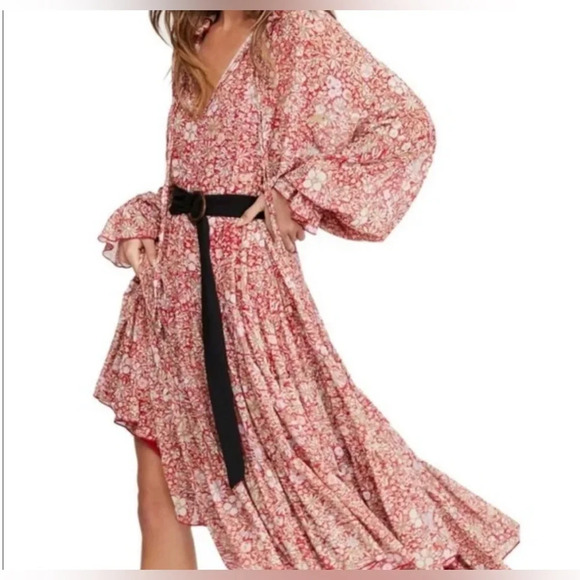 Free People Feeling Groovy Maxi Dress - Red - Picture 5 of 8